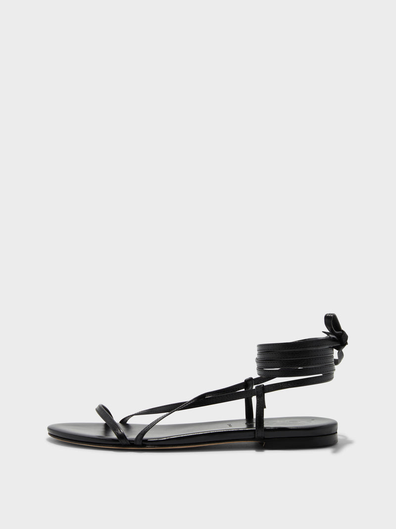 Aeyde | NETTIE Hazelnut Nappa Flat Sandal