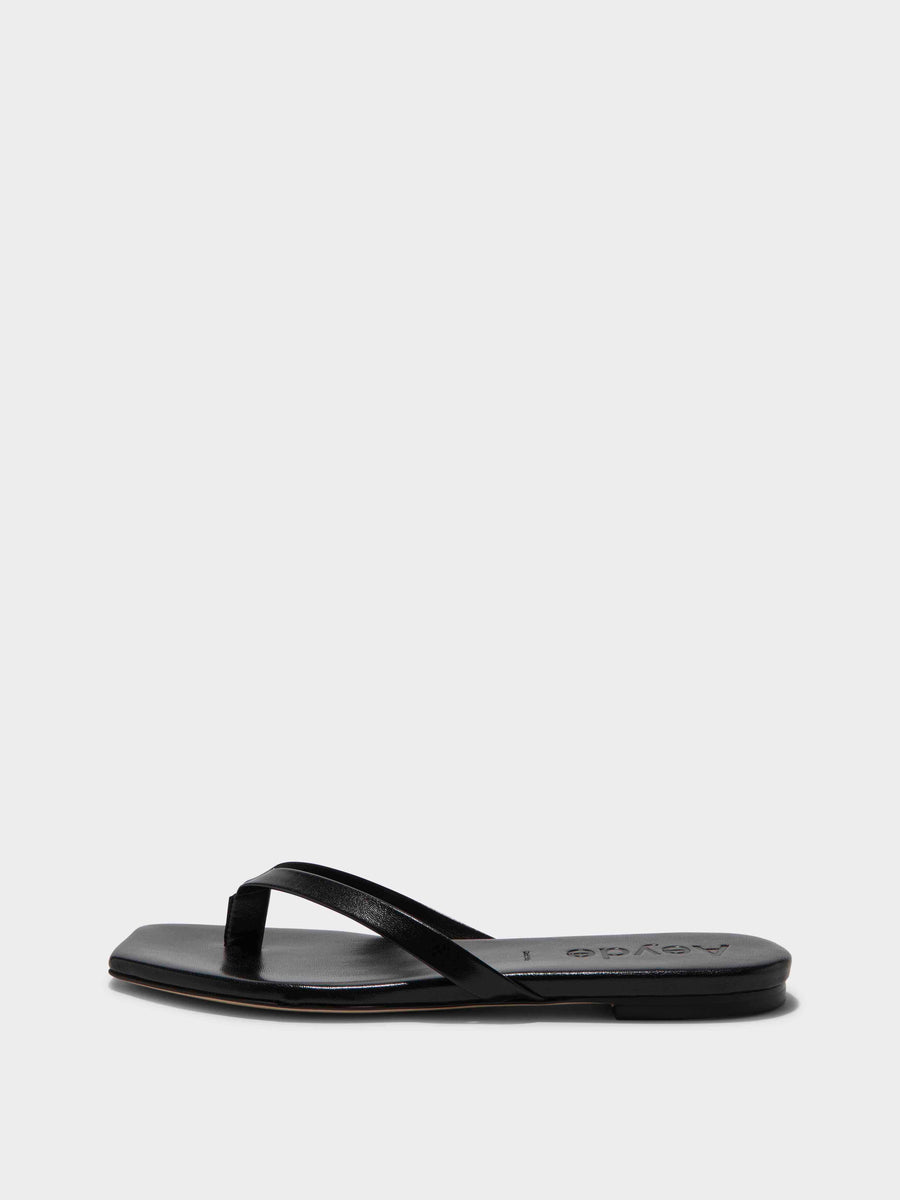 Renee Leather Toe-Post Sandals