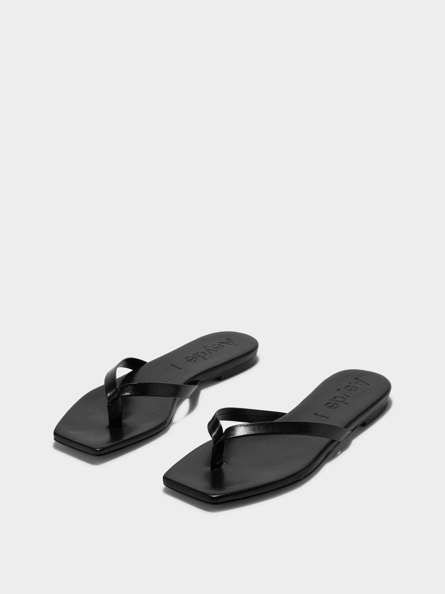 Renee Leather Toe-Post Sandals