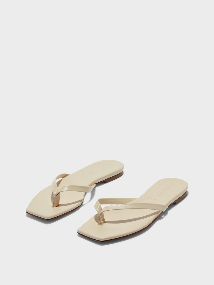 Renee Leather Toe-Post Sandals