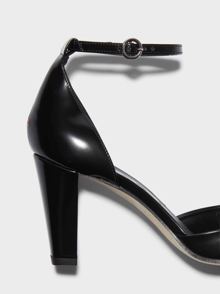 Rissa Leather Ankle-Strap Pumps