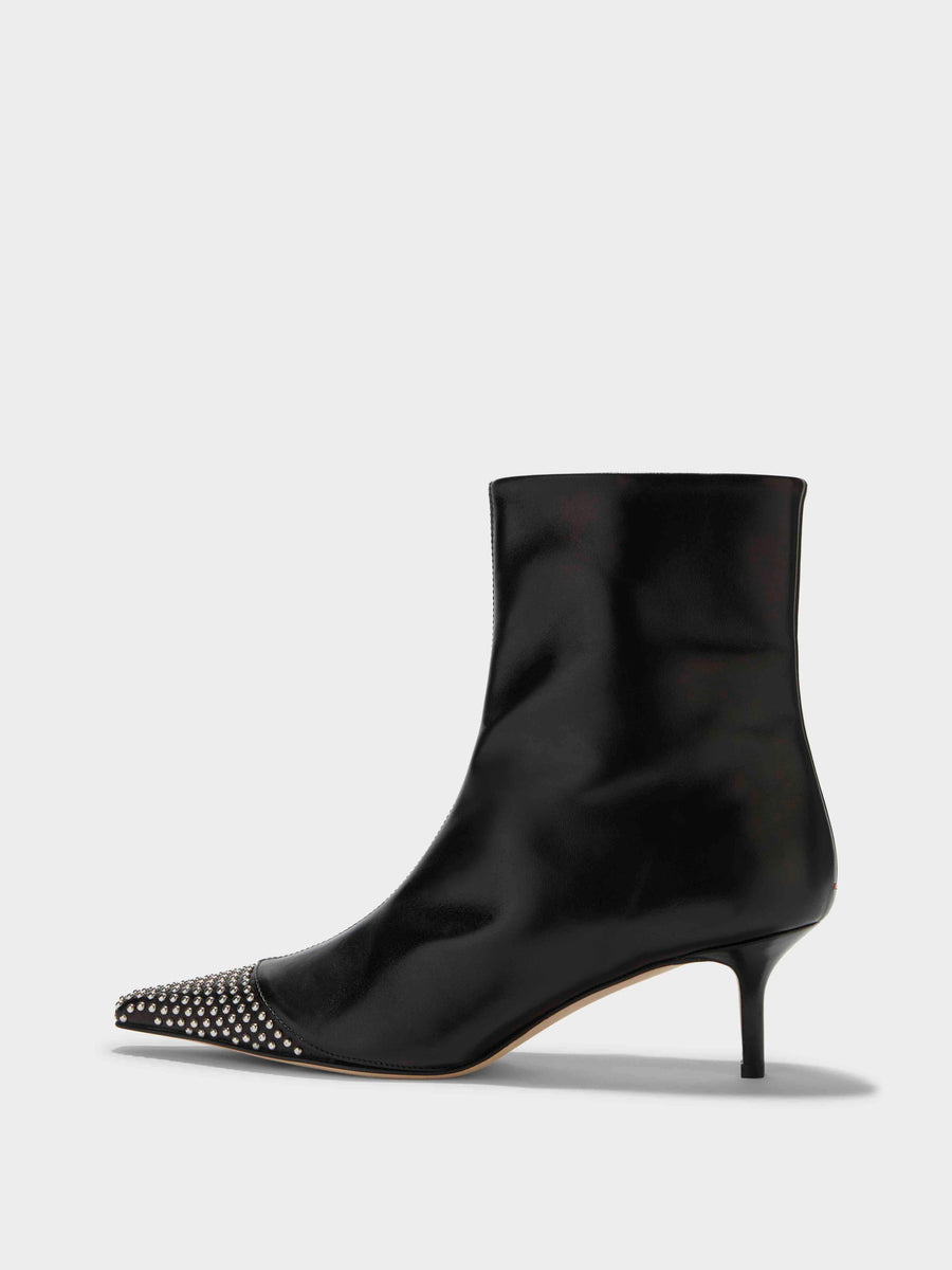 Roe Mini Stud Leather Ankle Boots