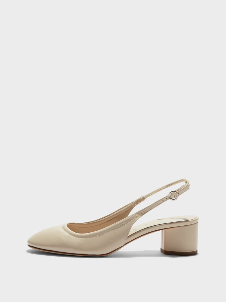 Romy Leather Slingback Pumps – Aeyde