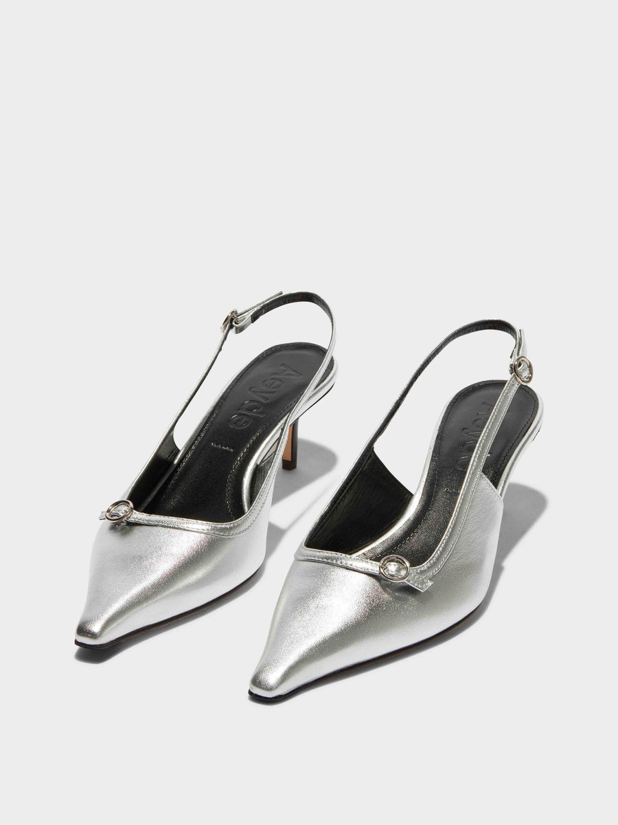 Saba Leather Slingback Pumps