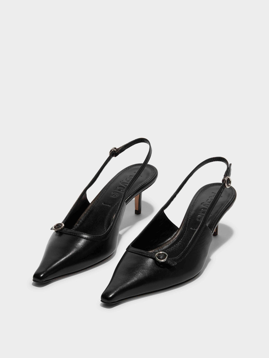 Saba Leather Slingback Pumps