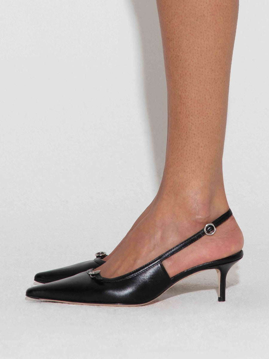 Saba Leather Slingback Pumps