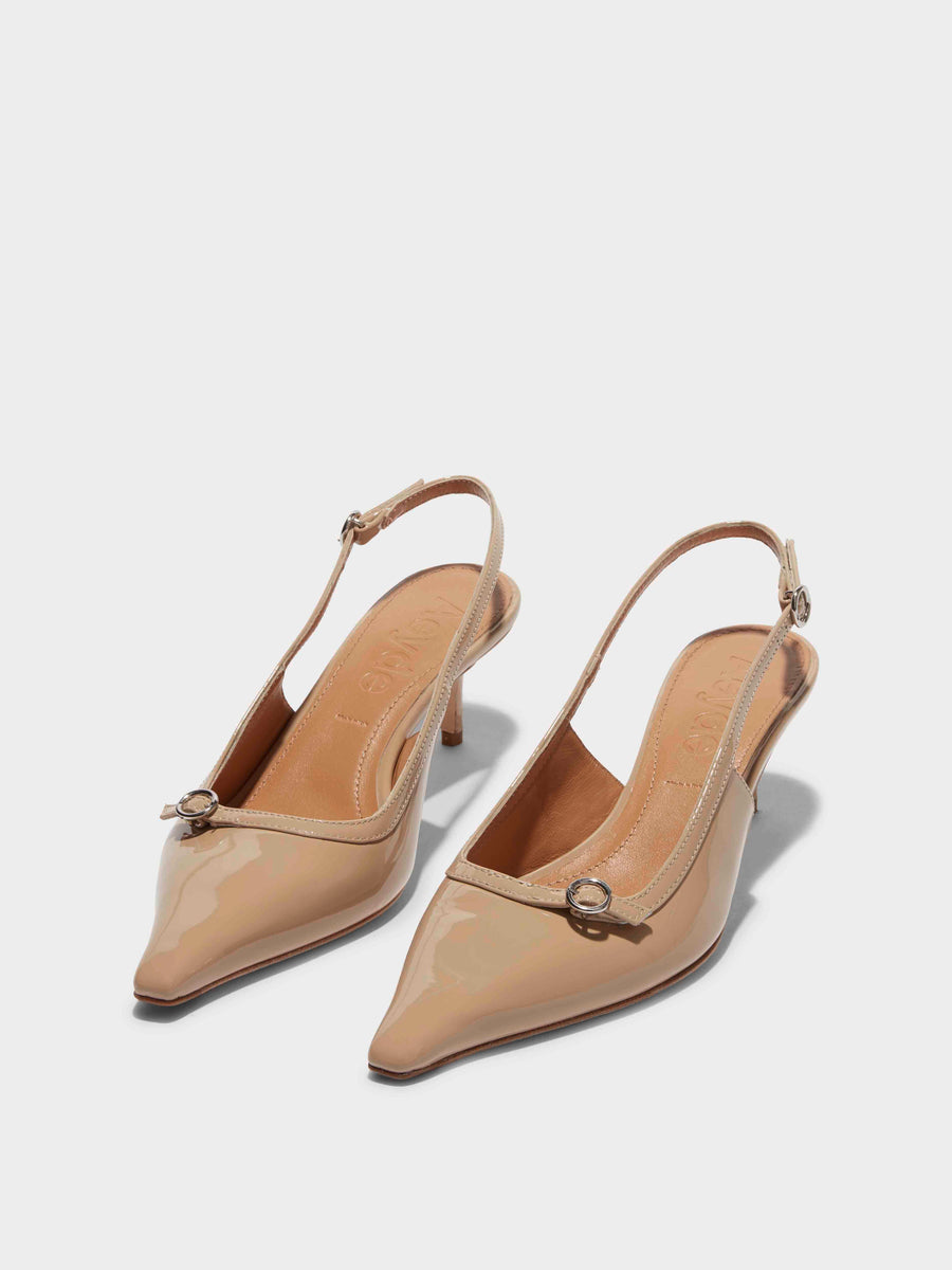 Saba Leather Slingback Pumps