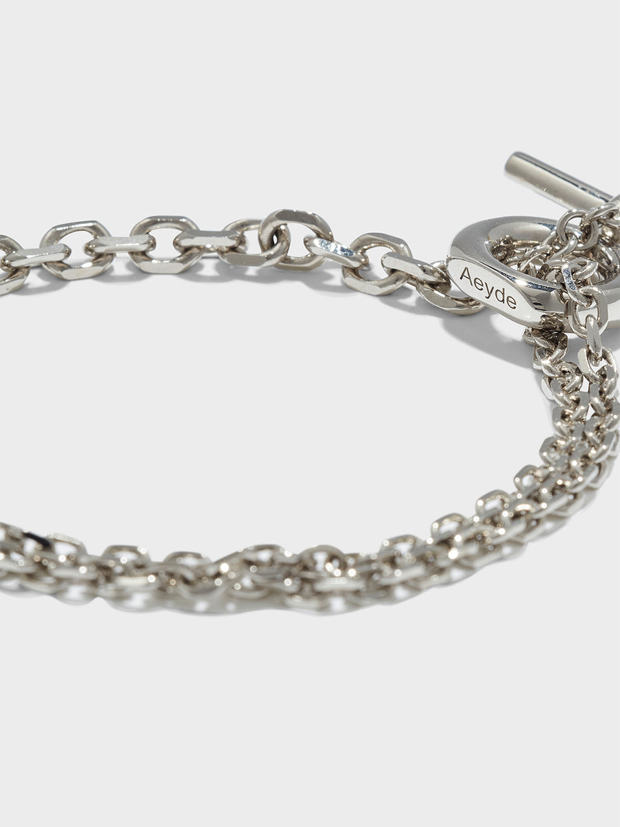 Sadie T-Bar Palladium-Plated Bracelet