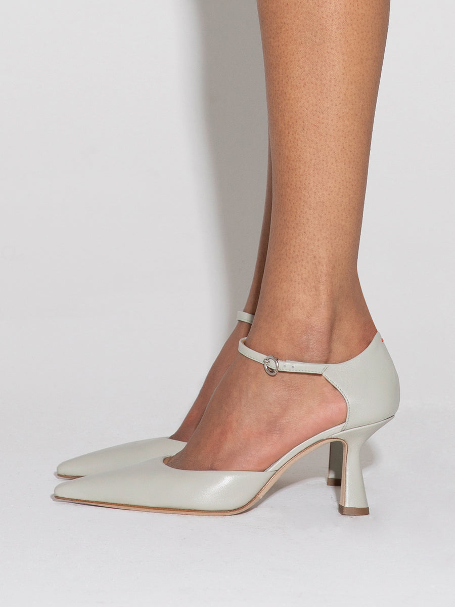 Salvi Leather Ankle Strap Pumps