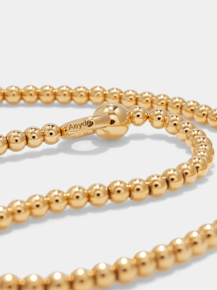 Syd Ball Chain 18kt Gold-Plated Necklace