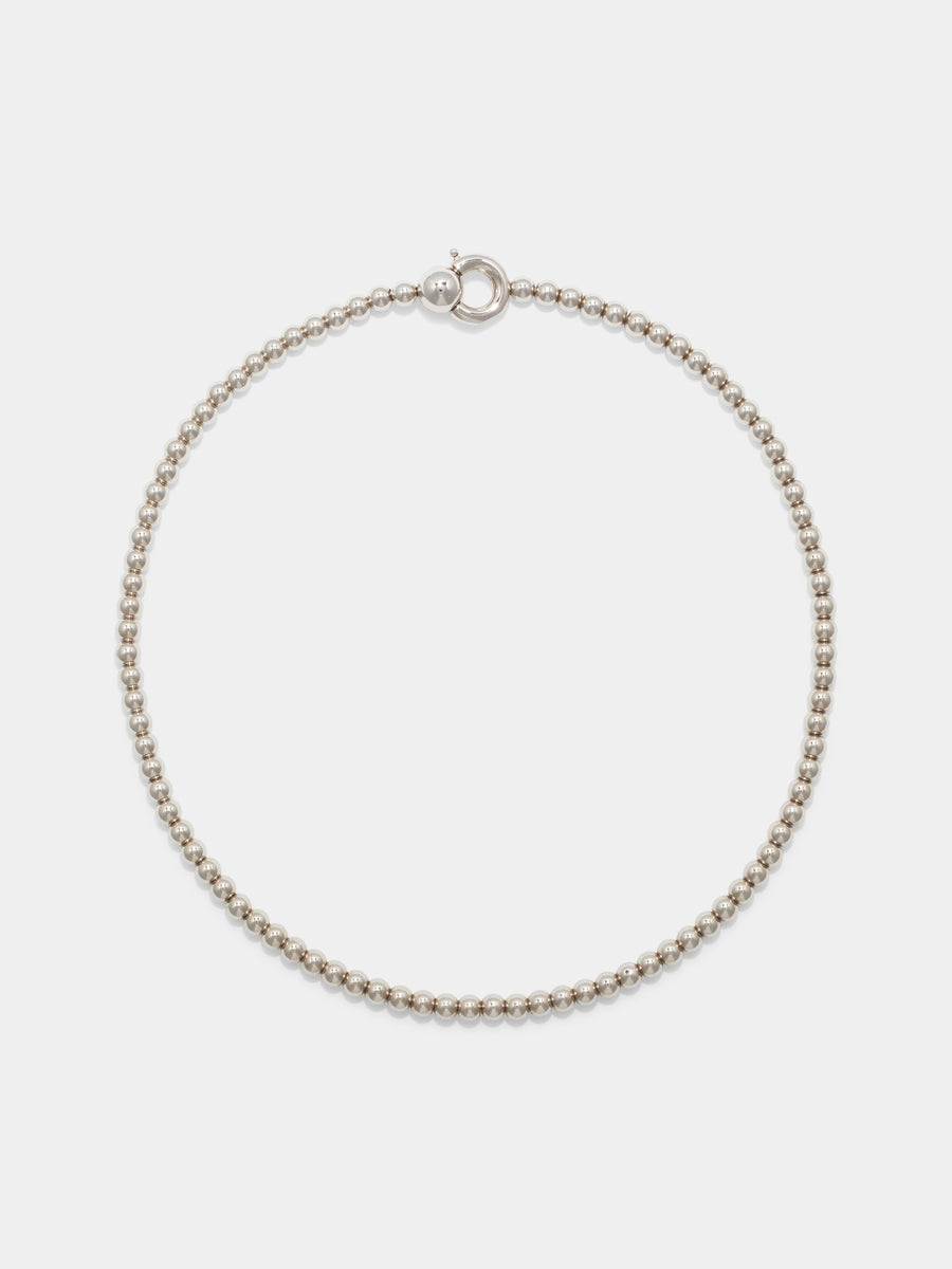 Syd Ball Chain Palladium-Plated Necklace