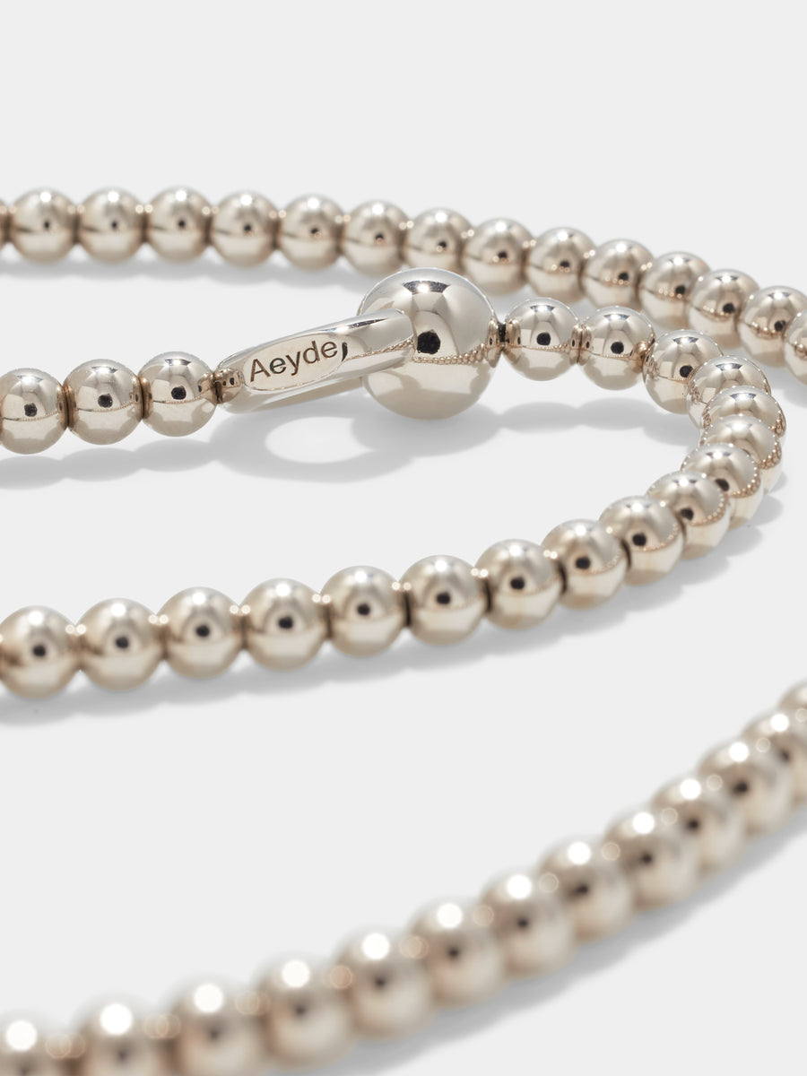 Syd Ball Chain Palladium-Plated Necklace