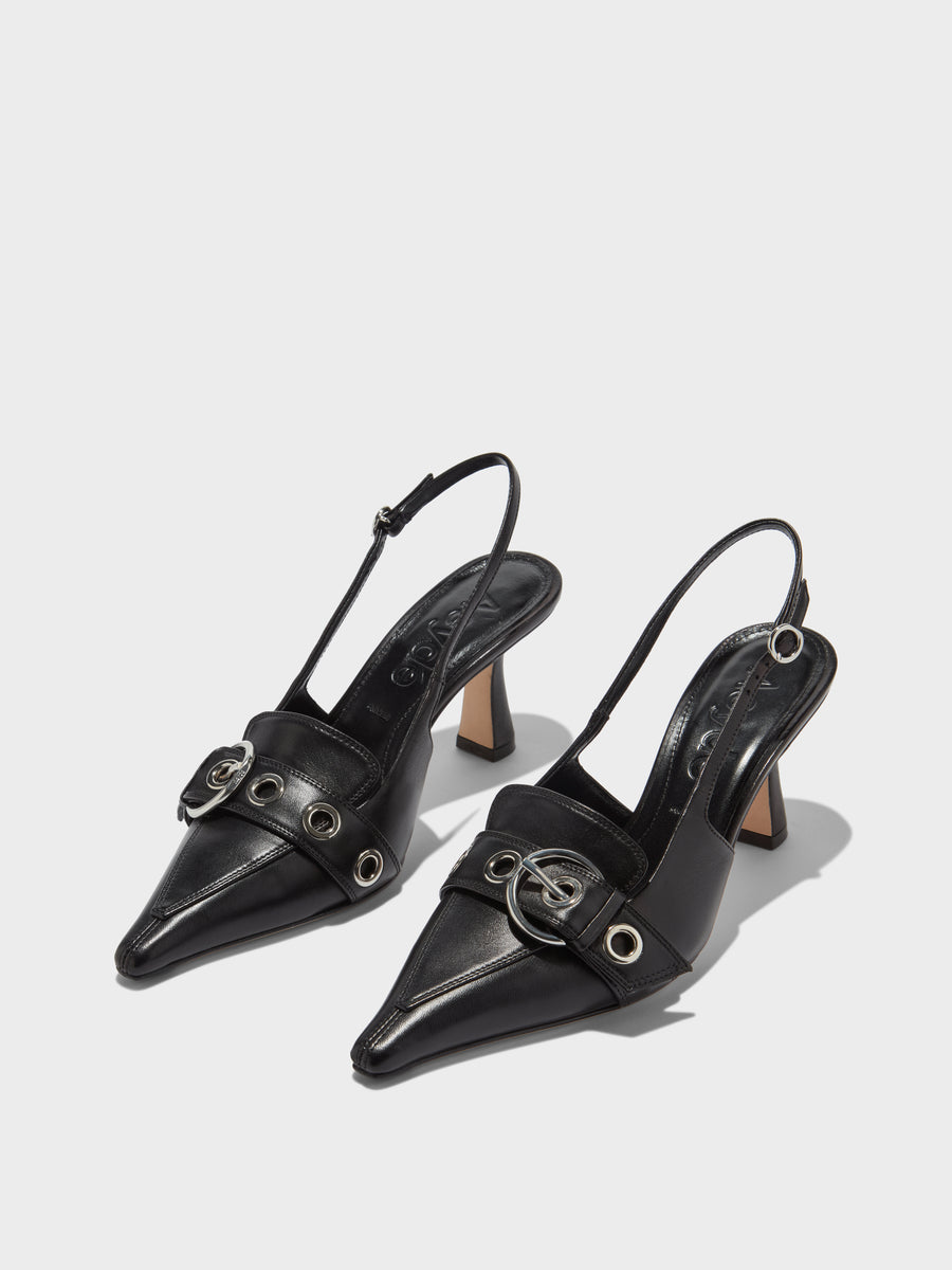 Tara Leather Slingback Pumps