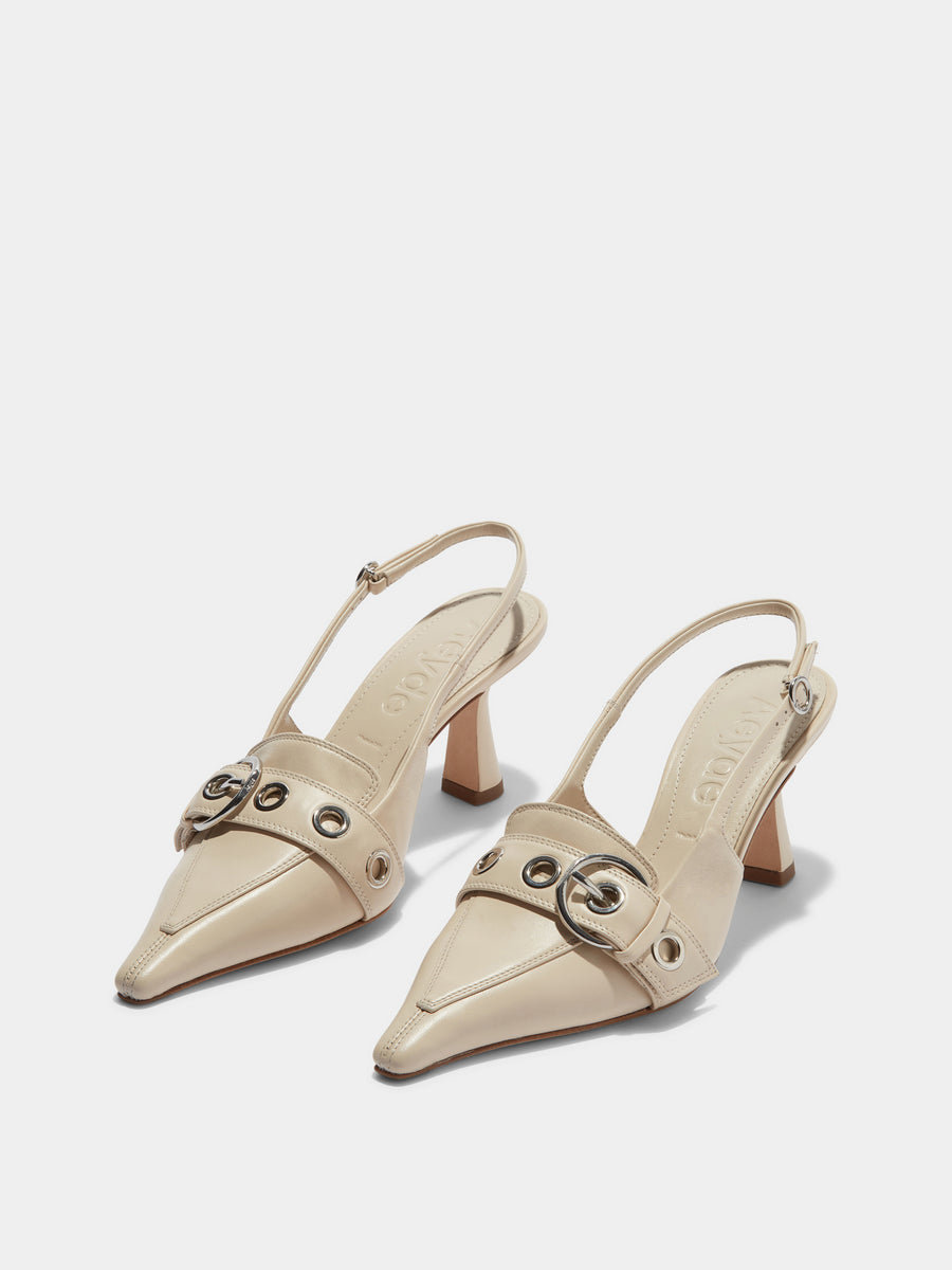 Tara Leather Slingback Pumps