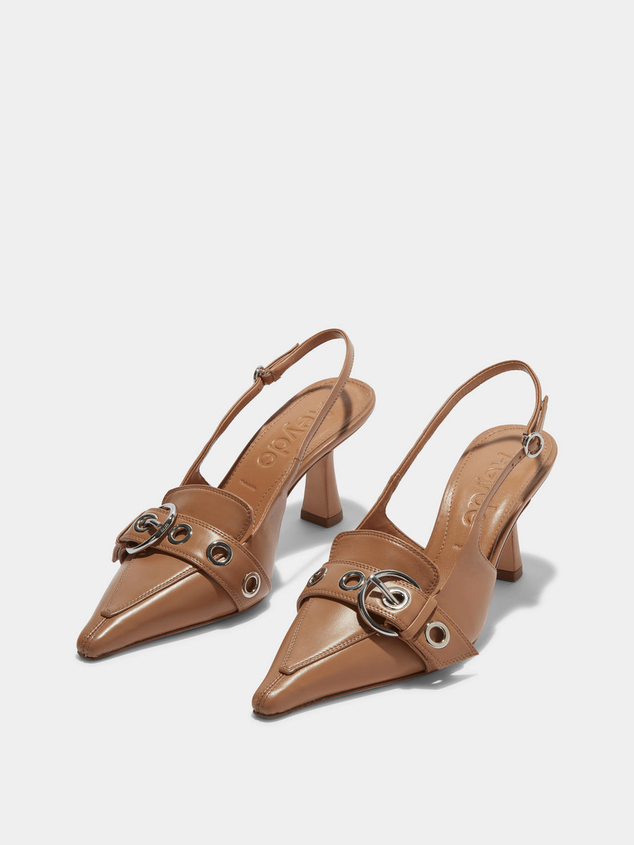 Tara Leather Slingback Pumps