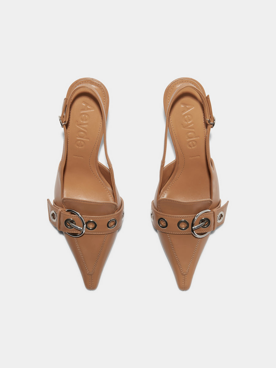 Tara Leather Slingback Pumps