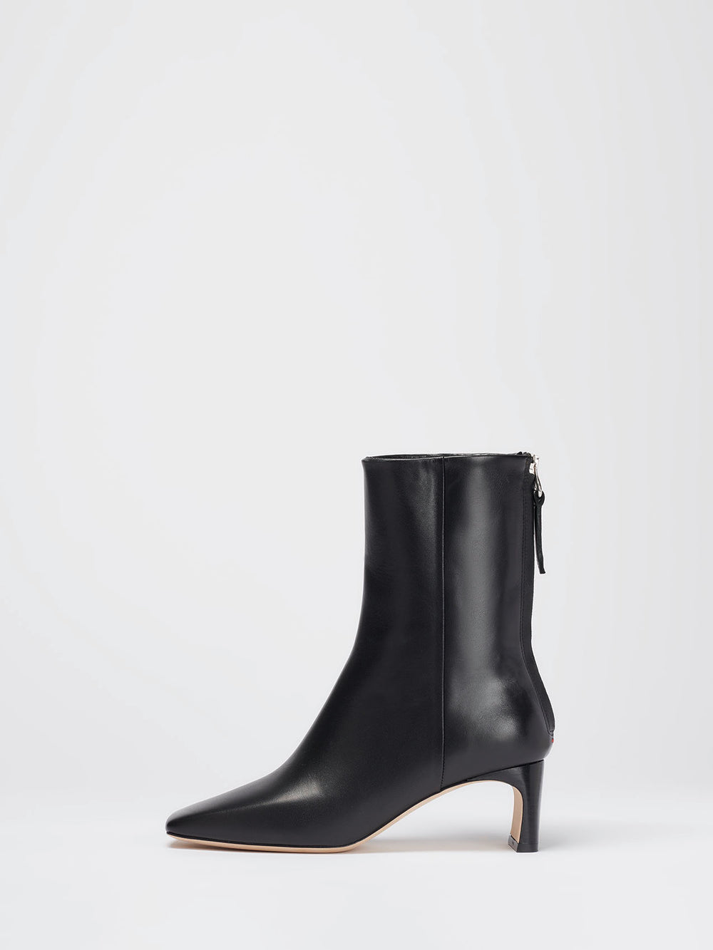 Aeyde | LEANDRA Black Chunky Heel Ankle Boot