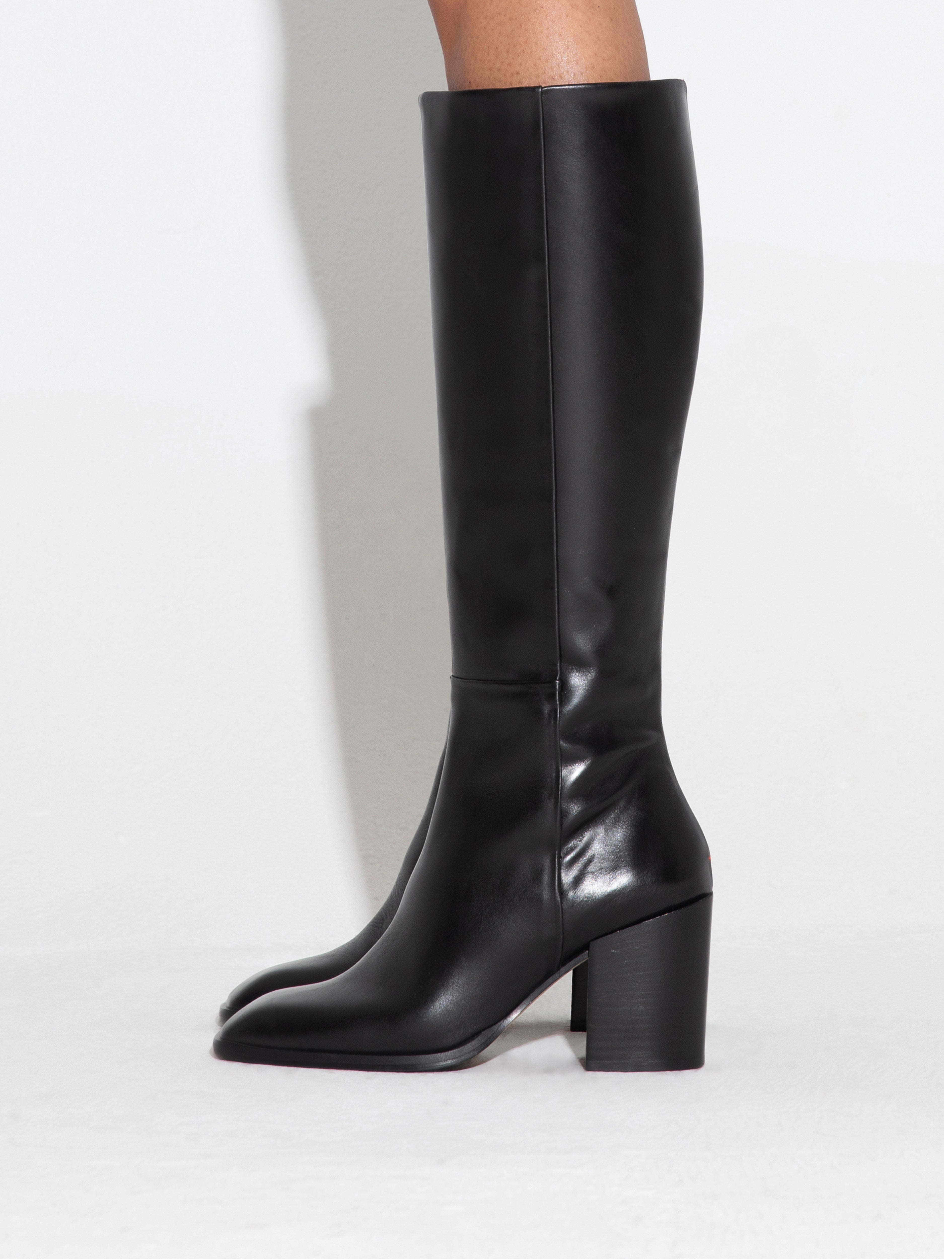 Aeyde | TERESA Black Knee-High Boot