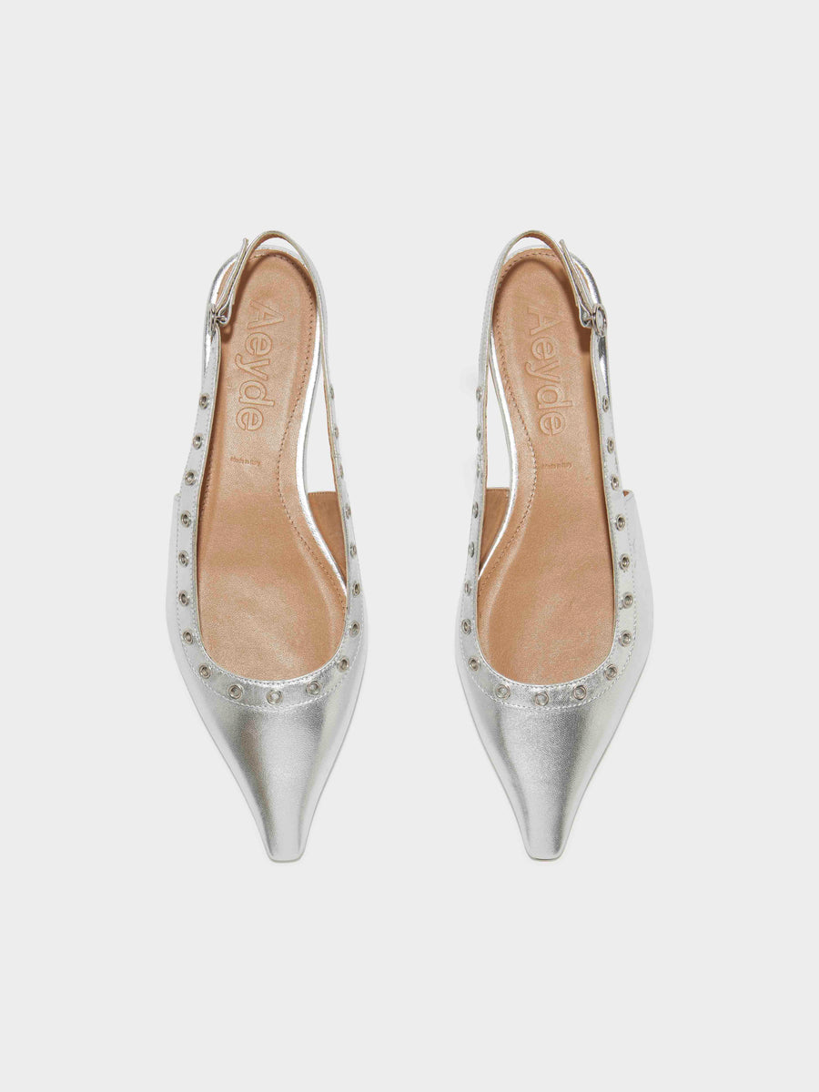 Tizia Leather Slingback Flats