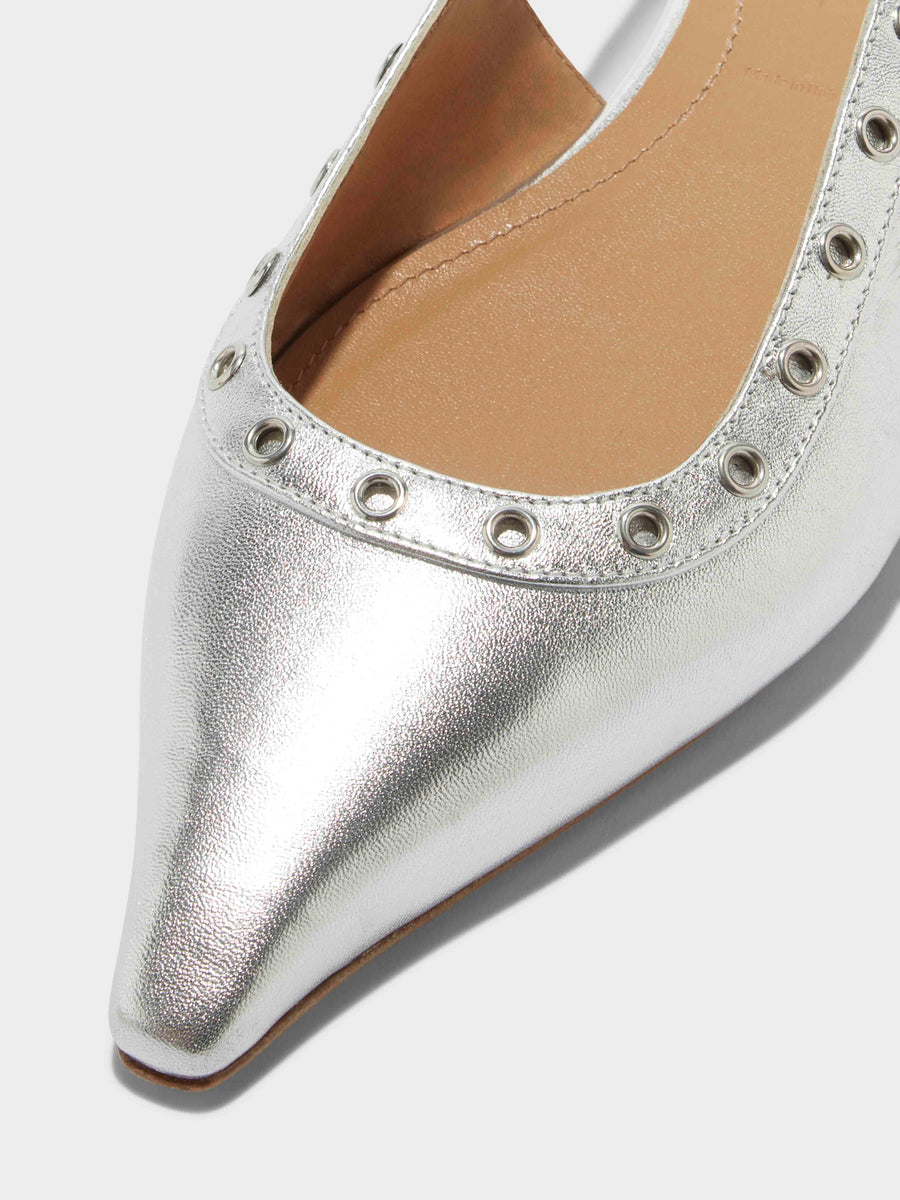 Tizia Leather Slingback Flats