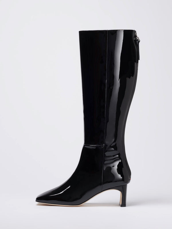 Aeyde | HENRY Black Knee-High Riding Boot