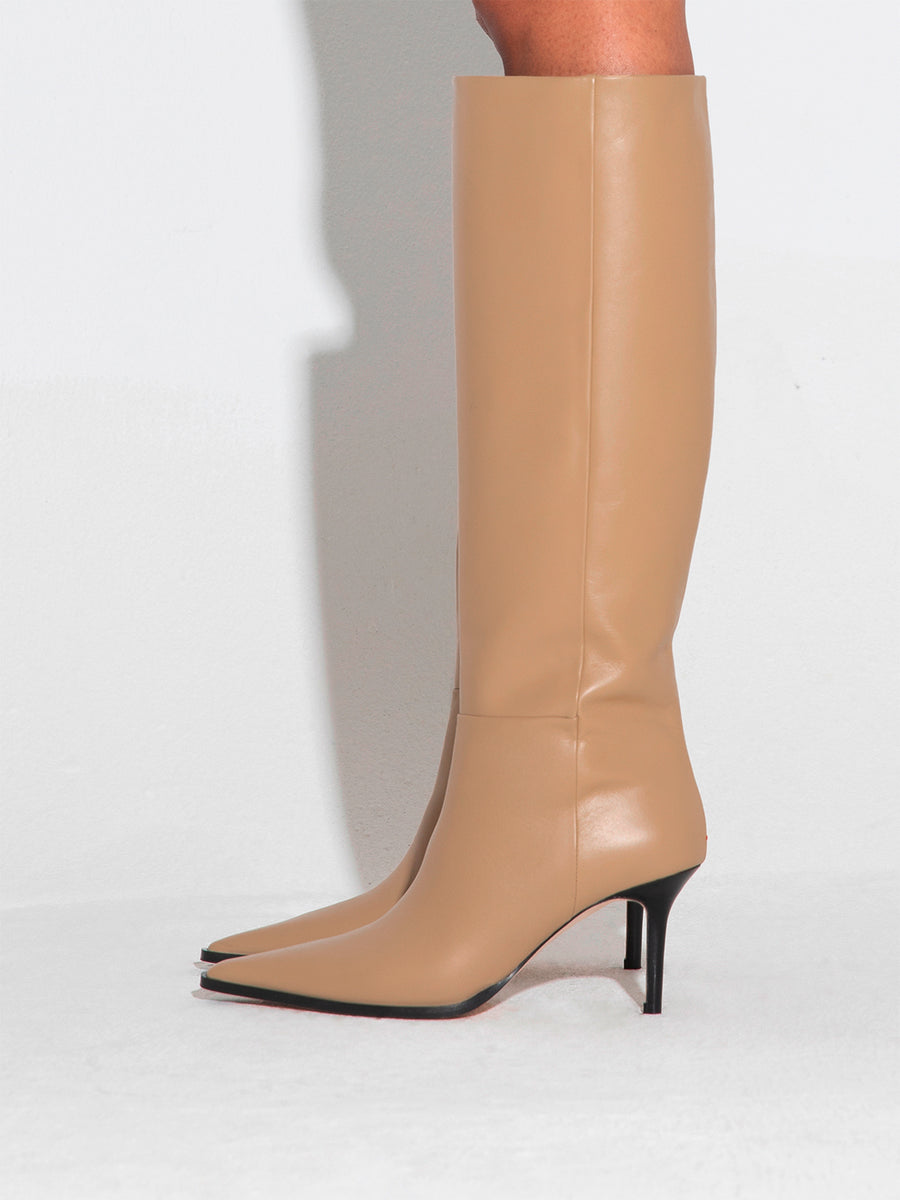 Tula Leather Knee-High Boots