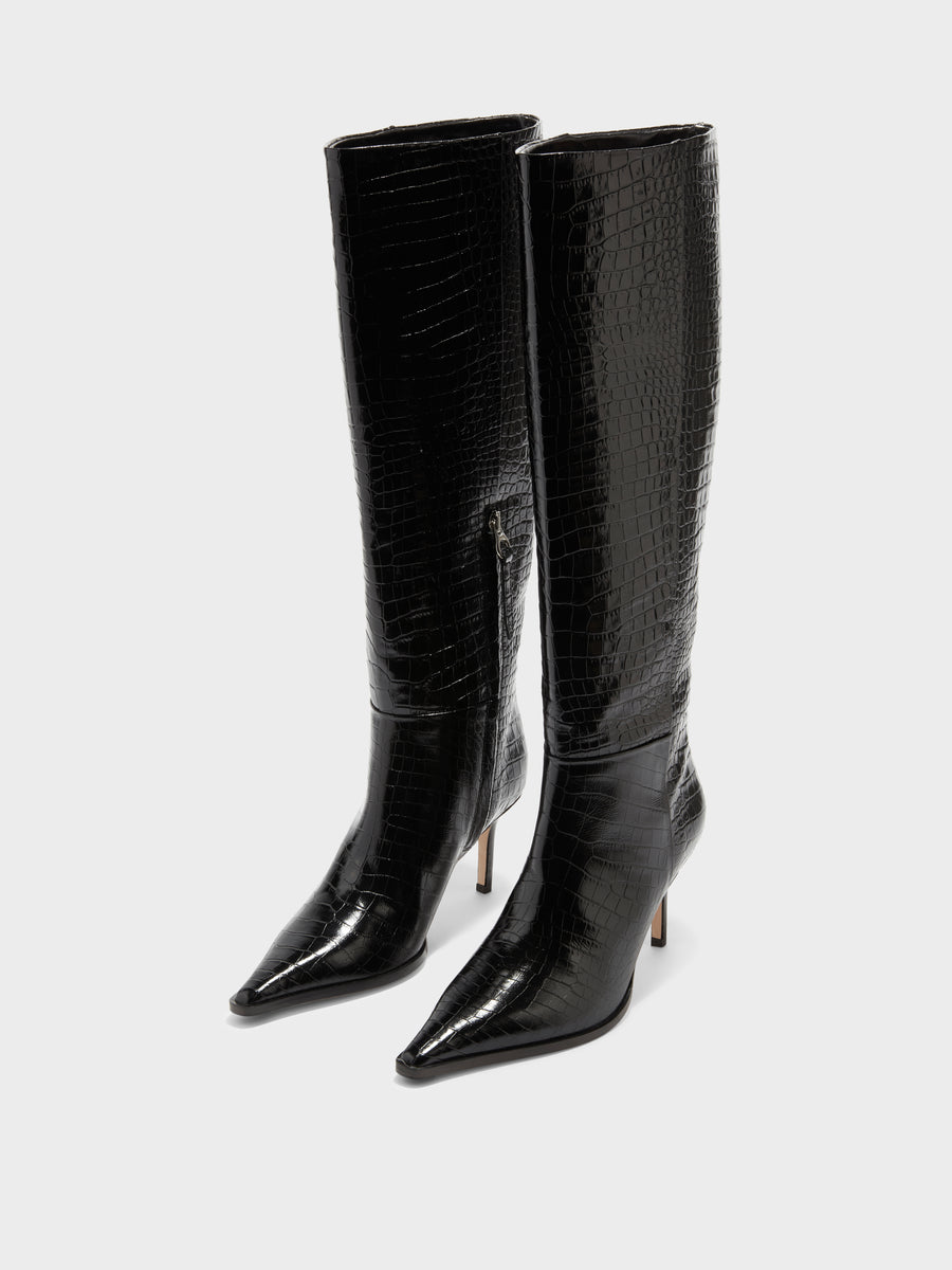 Tula Leather Knee-High Boots