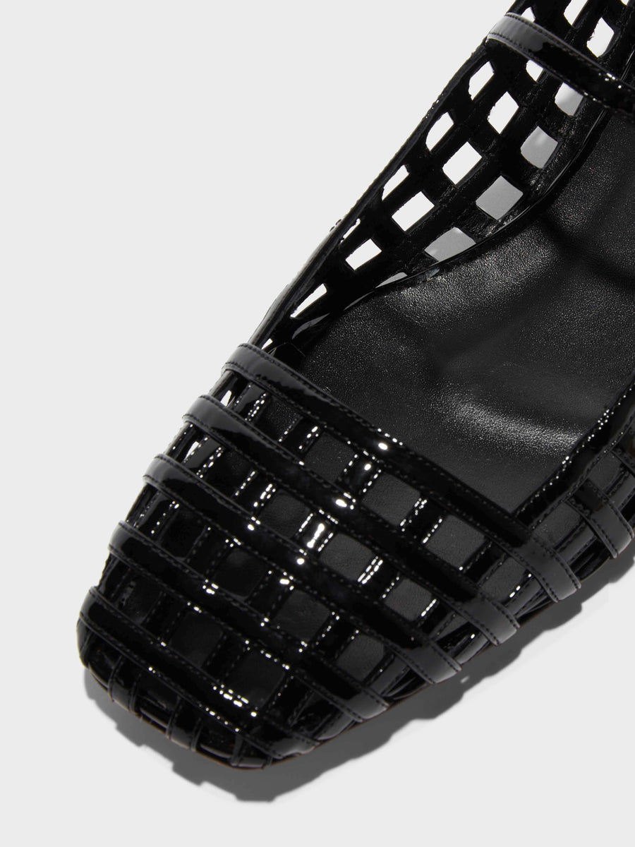 Uma Caged Mary-Jane Flats