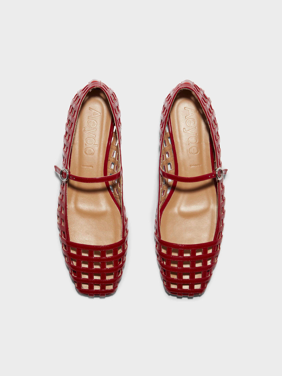 Uma Caged Mary-Jane Flats