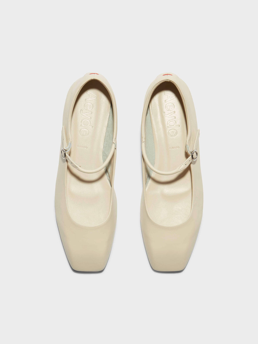 Uma Leather Mary-Jane Flats