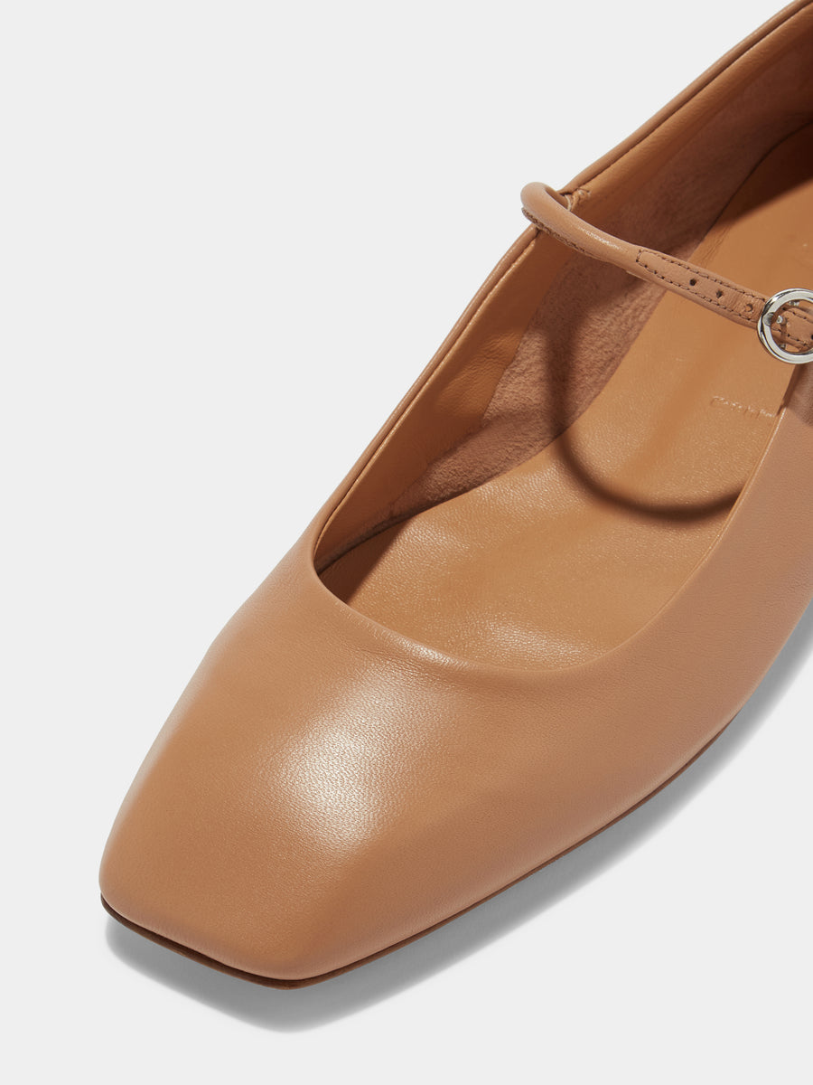 Uma Leather Mary-Janes Flats