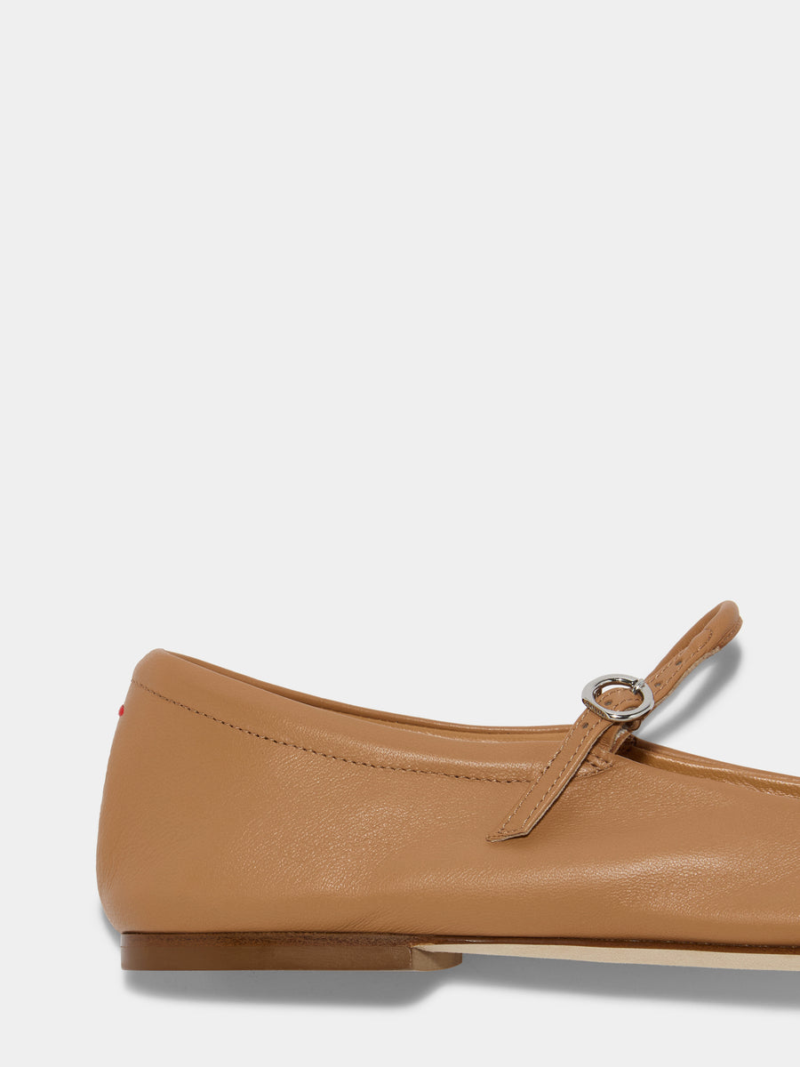 Uma Leather Mary-Janes Flats