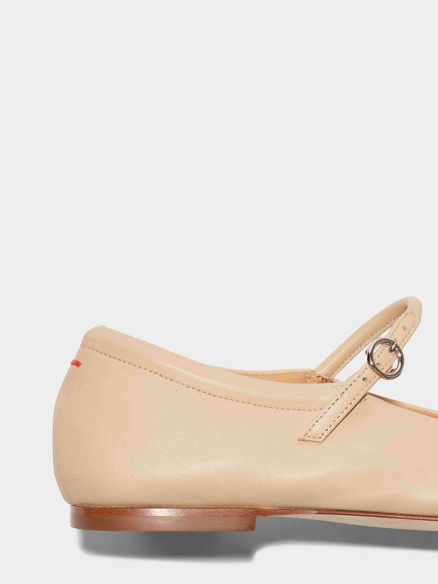 Uma Leather Mary-Jane Flats