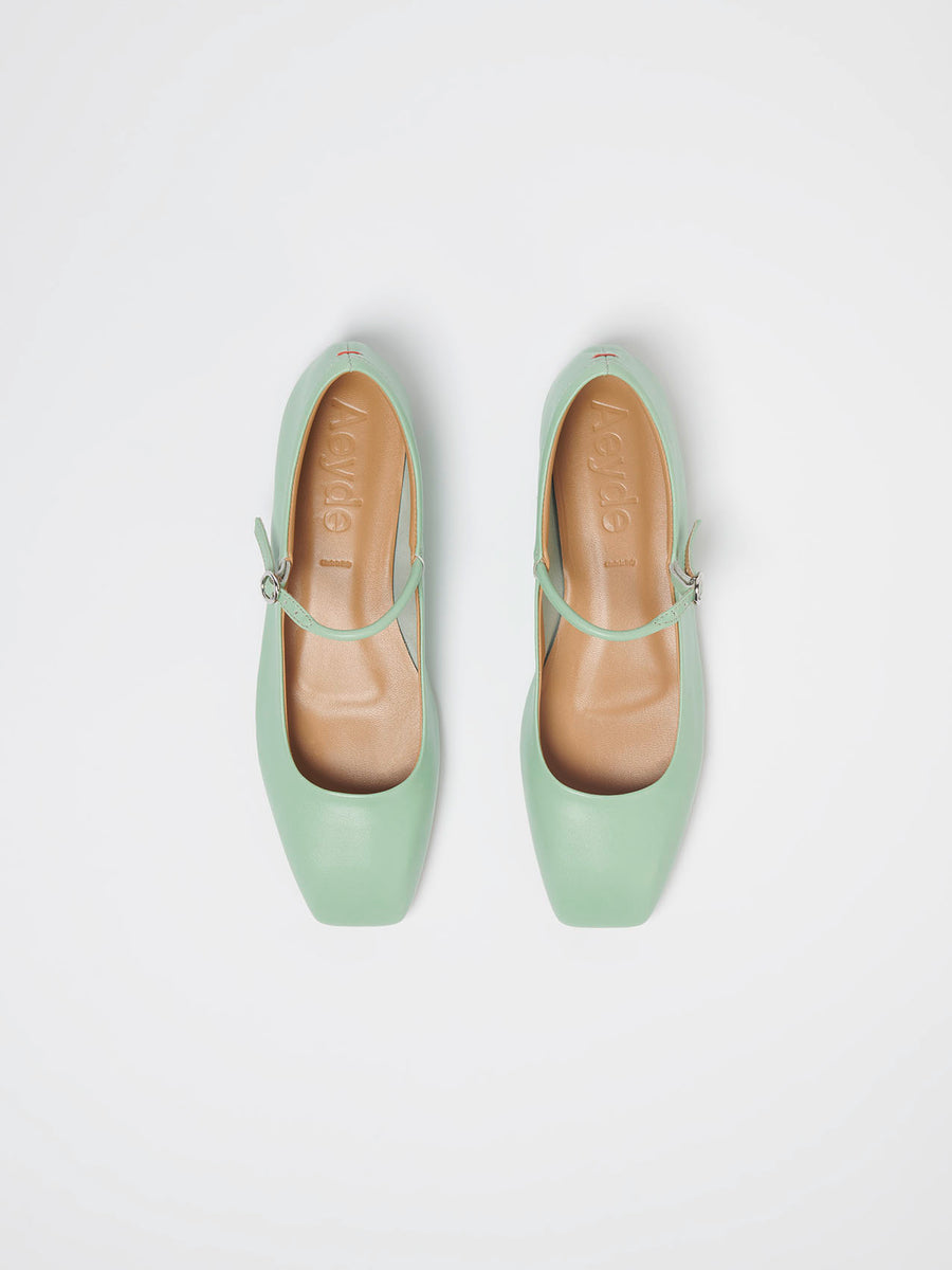 Uma Leather Mary-Jane Flats