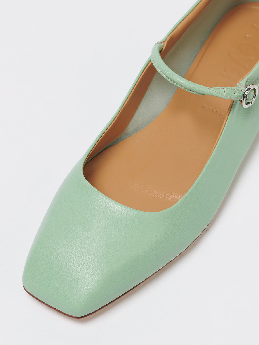 Uma Leather Mary-Jane Flats