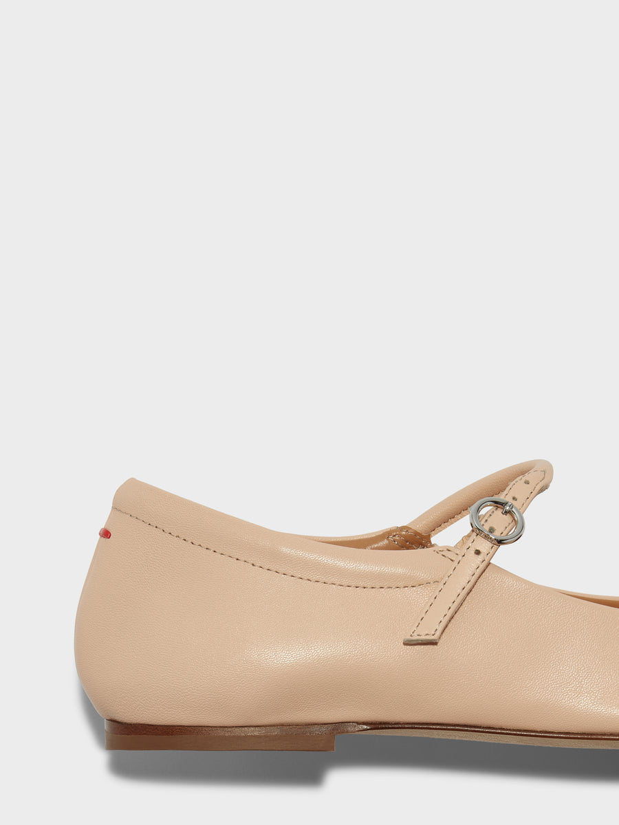 Uma Leather Mary-Jane Flats