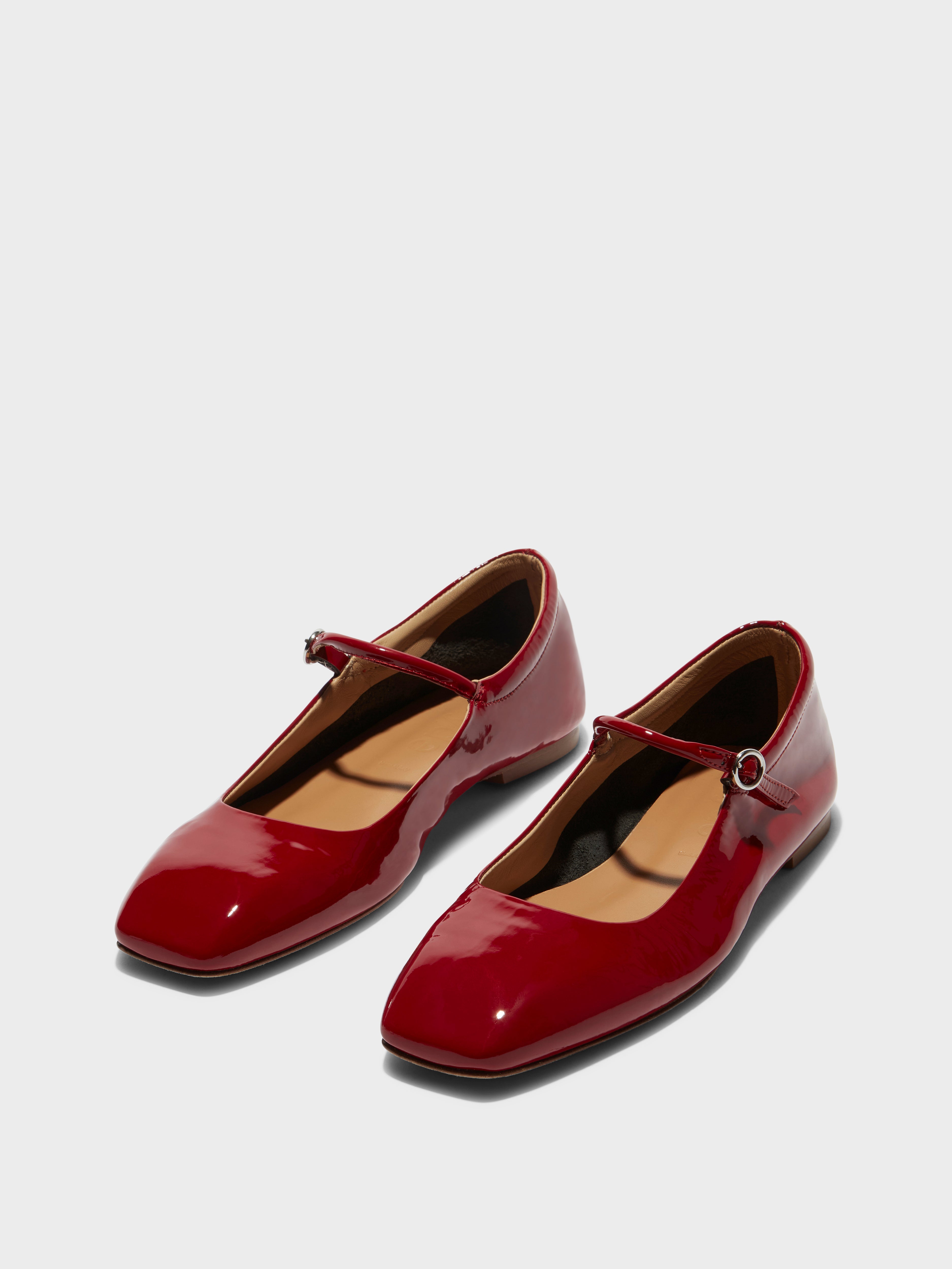 Aeyde | UMA Cranberry Mary Jane Flat