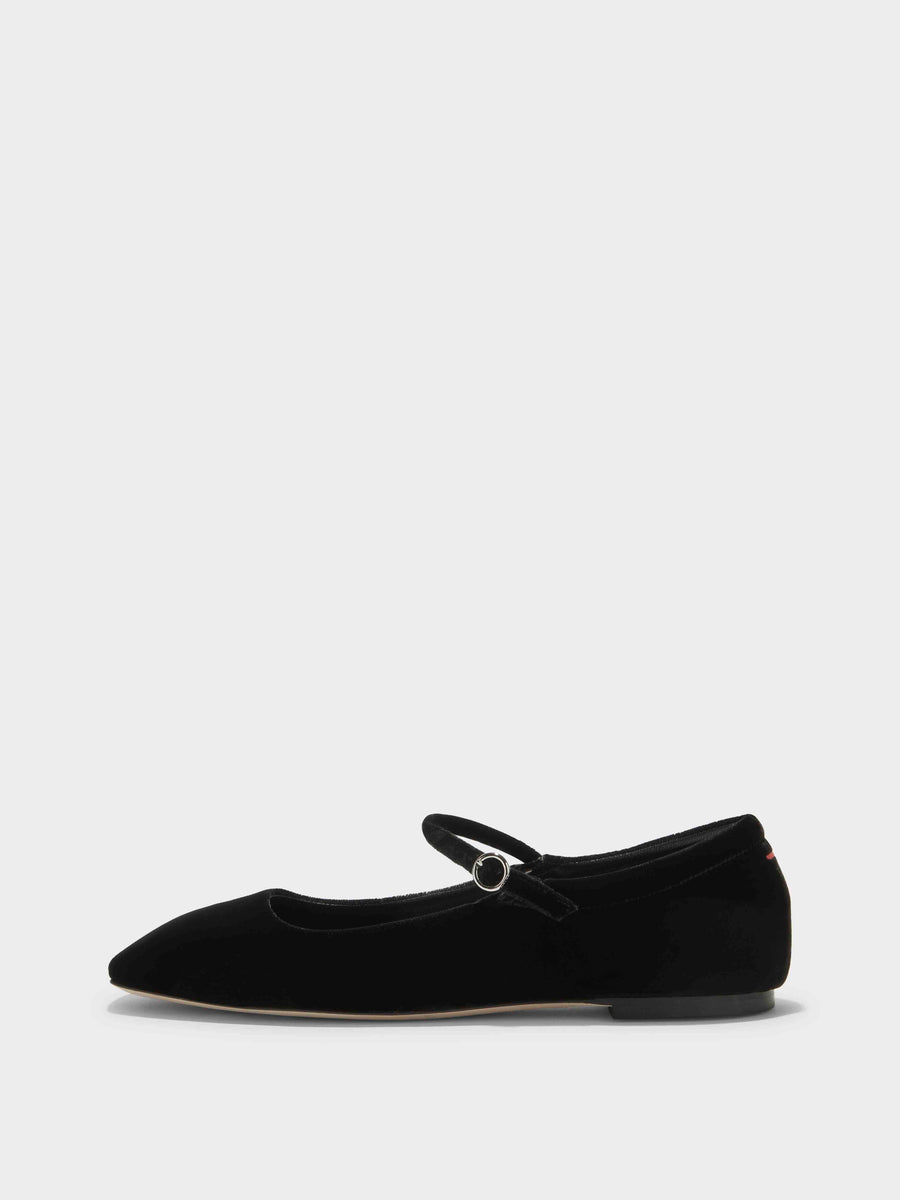 Uma Velvet Mary-Jane Flats