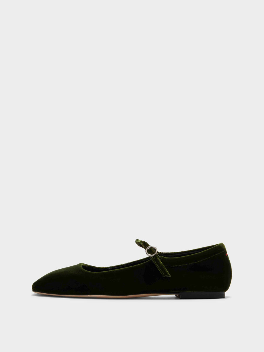 Uma Velvet Mary-Jane Flats