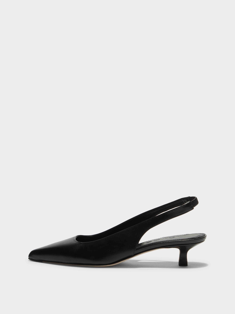 Valerie Leather Slingback Pumps