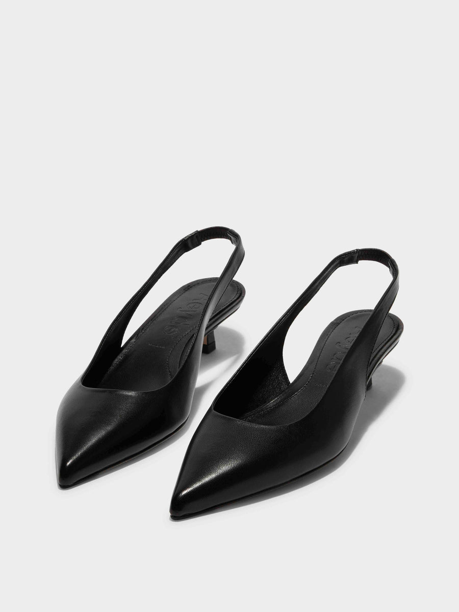 Valerie Leather Slingback Pumps