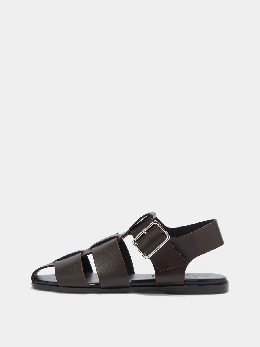 Whit Leather Sandals