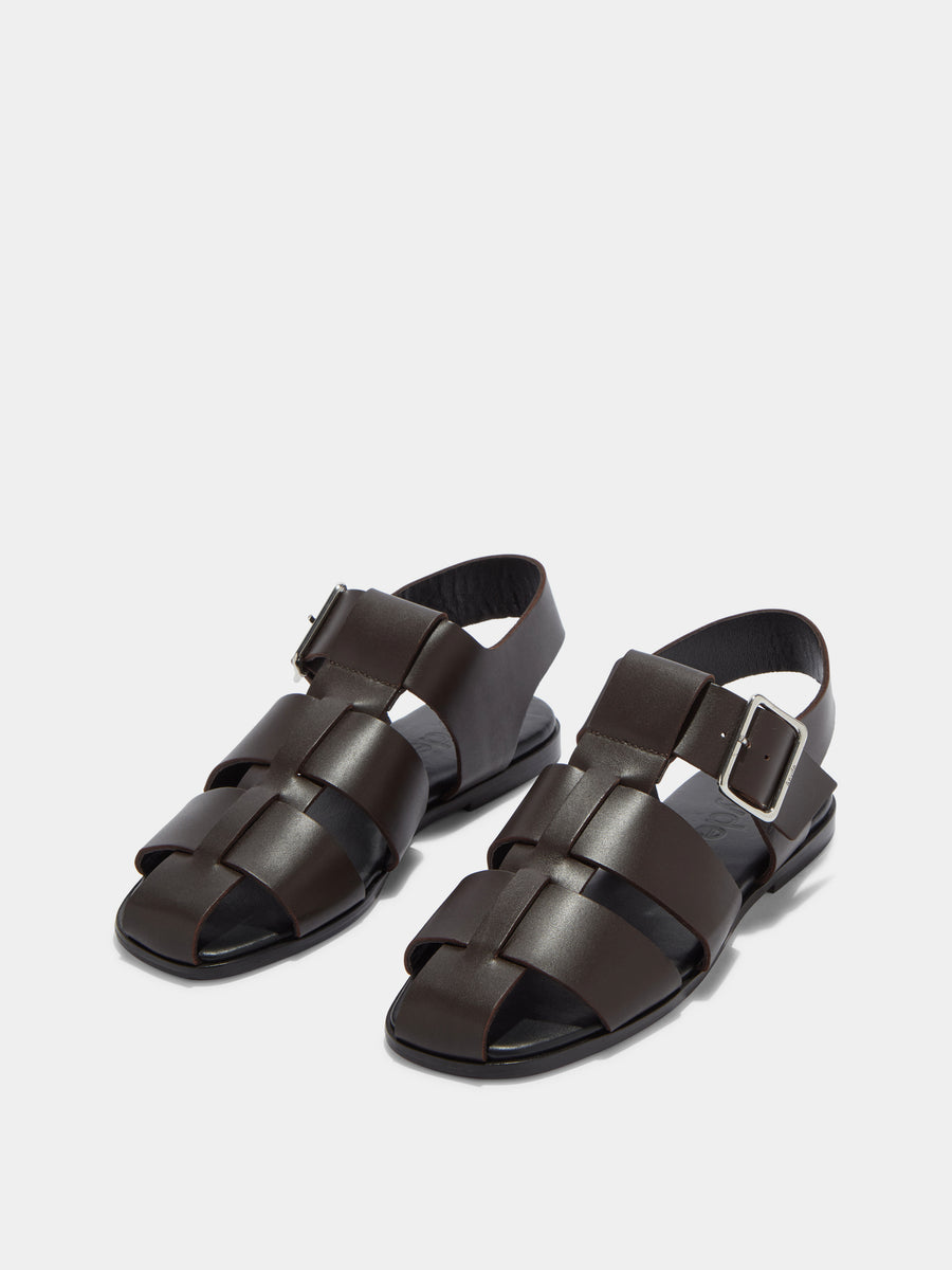 Whit Leather Sandals