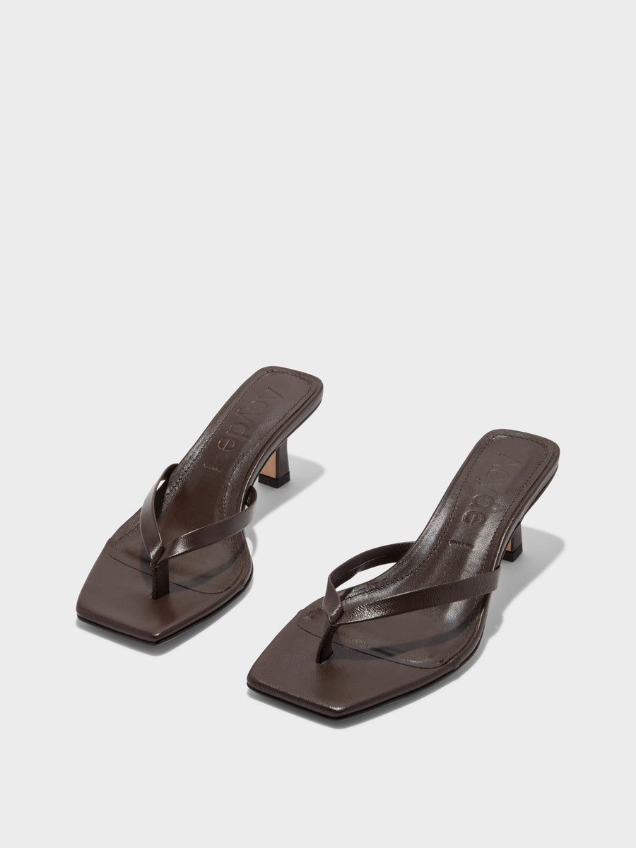 Wilma Leather Toe-Post Sandals