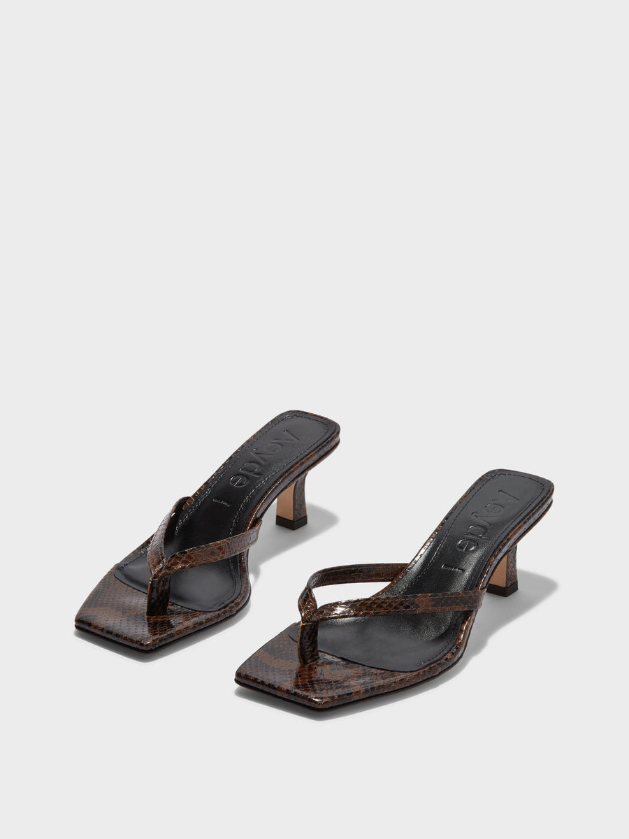 Wilma Leather Toe-Post Sandals