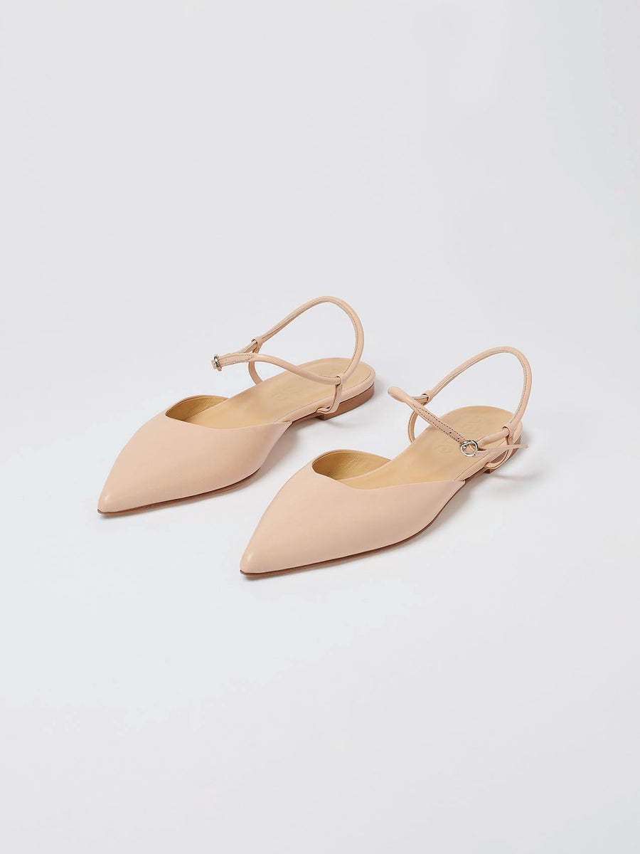 May Leather Flats