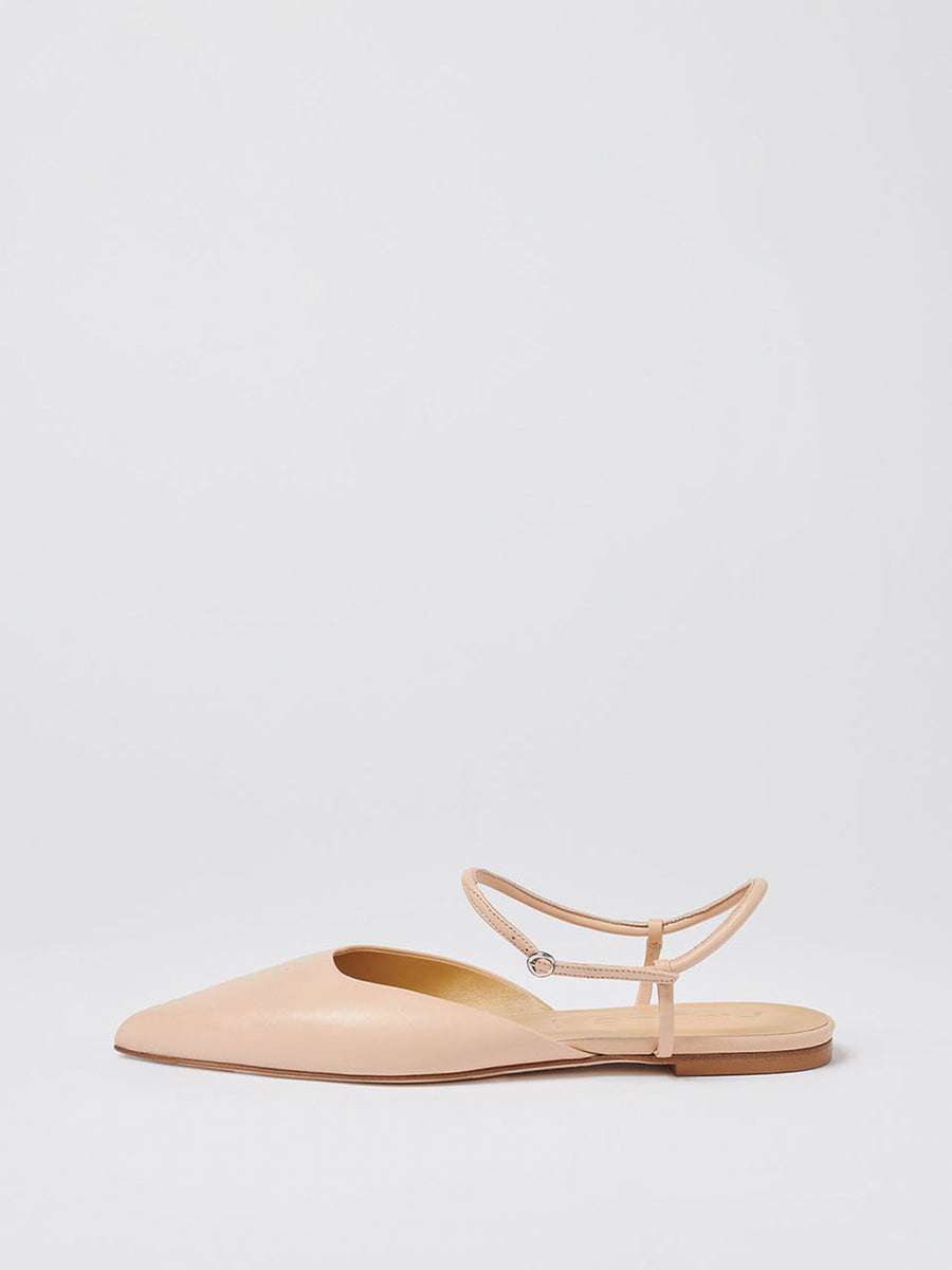 May Leather Flats