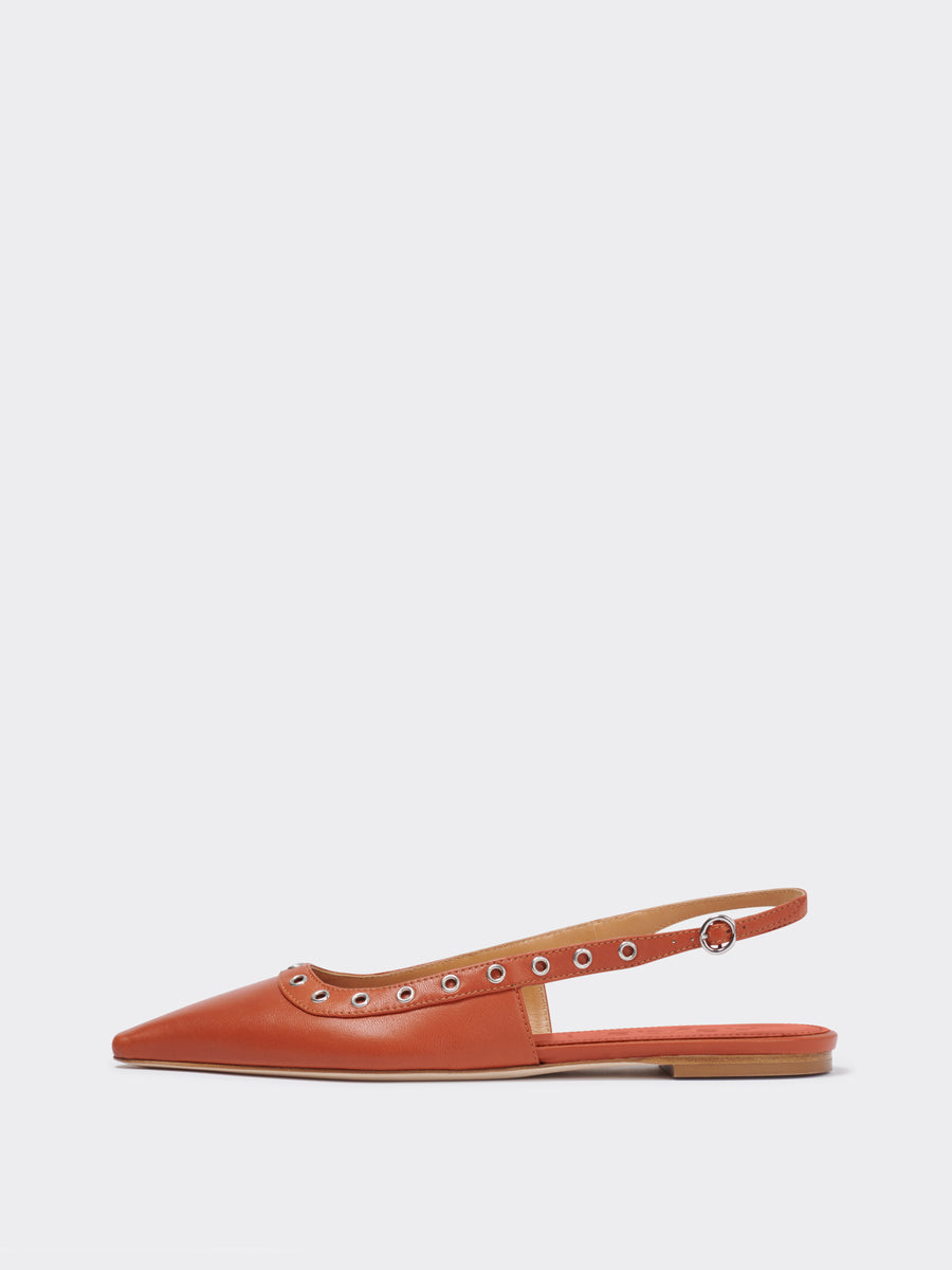 Tizia Leather Slingback Flats