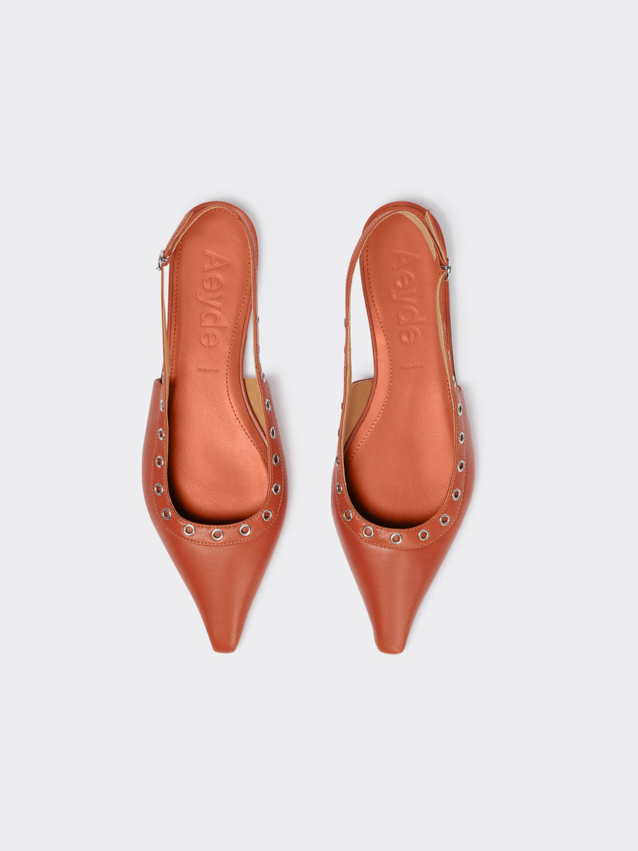 Tizia Leather Slingback Flats