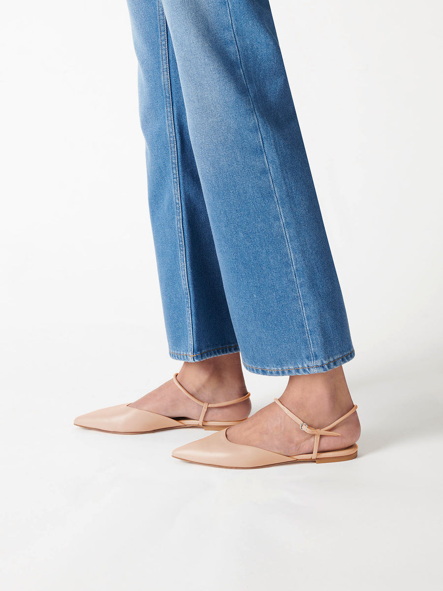 May Leather Flats